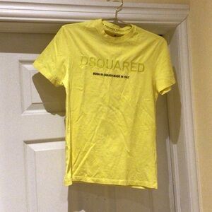 DSQUARED2 Vibrant Yellow Tee Size S